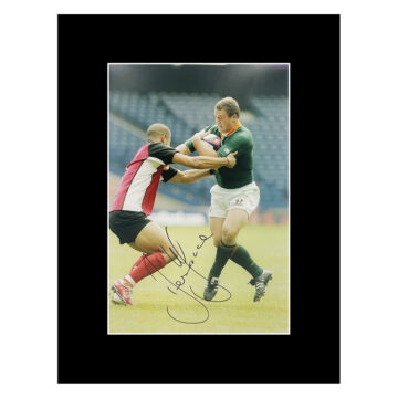 Deon Fourie Signed Photo Display 16x12 - Springbok Icon