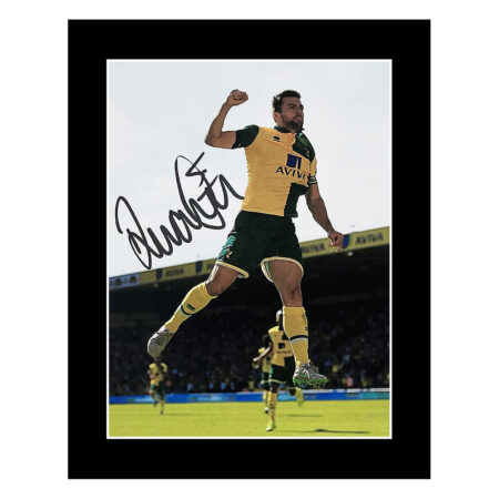 Grant Hanley Signed Photo Display - 10x8 Norwich City Autograph