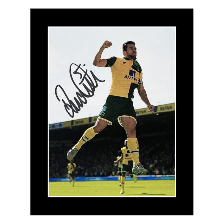 Grant Hanley Signed Photo Display - 10x8 Norwich City Icon Autograph