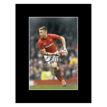 Signed Gareth Anscombe Photo Display 16x12 - Wales Rugby Icon