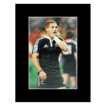 Signed Ihaia West Photo Display 16x12 - New Zealand All Blacks Icon