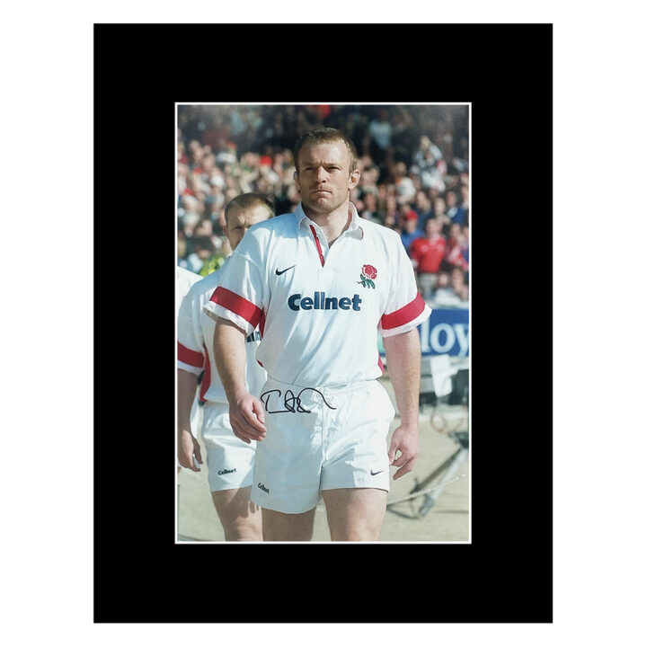 Signed Tim Rodber Photo Display 16x12 - England Rugby Icon