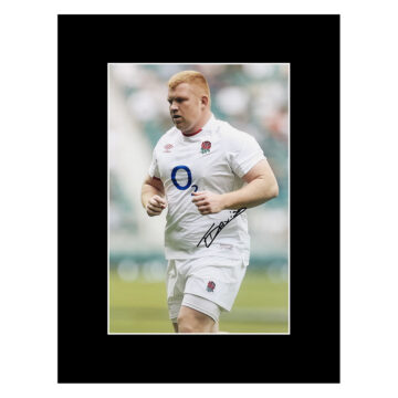 Signed Trevor Davison Photo Display 16x12 - England Rugby Icon