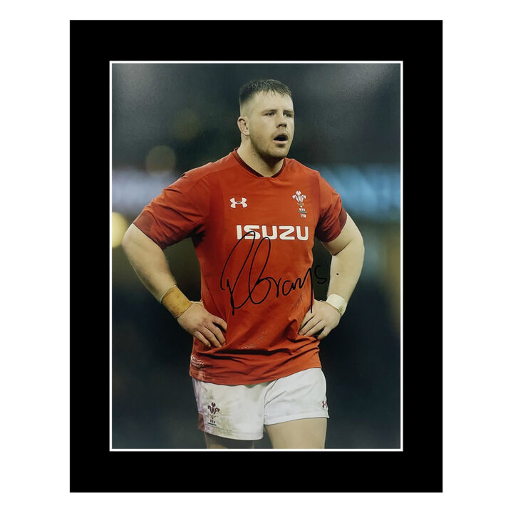 Signed Rob Evans Photo Display 12x10 - Wales Rugby Icon