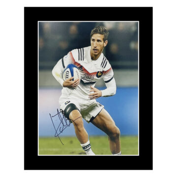 Signed Vincent Rattez Photo Display 12x10 - France Rugby Icon