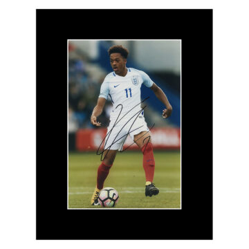 Chris Willock Signed Photo Display - 16x12 England Icon