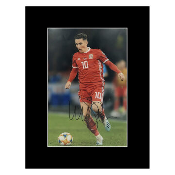 Signed Harry Wilson Photo Display - 16x12 Wales Autograph