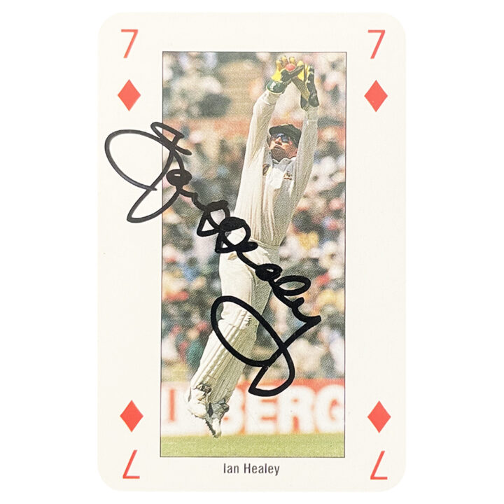 Ian Healey Signed Playing Card - Australia Cricket Icon