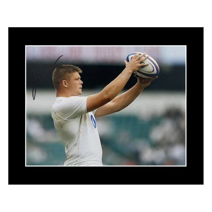 Jamie Blamire Signed Photo Display 12x10 - England Rugby Icon