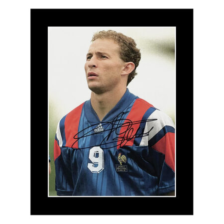 Jean-Pierre Papin Signed Photo Display - 10x8 France Icon