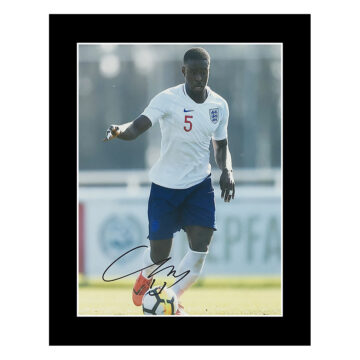 Marc Guehi Signed Photo Display - 12x10 England Icon