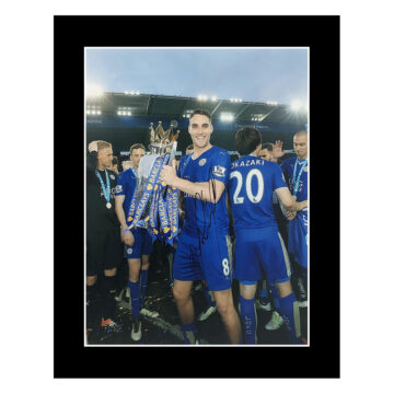 Matty James Signed Photo Display - 12x10 Premier League Winner 2016