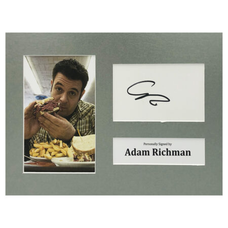 Signed Adam Richman Photo Display - 12x8 TV Icon