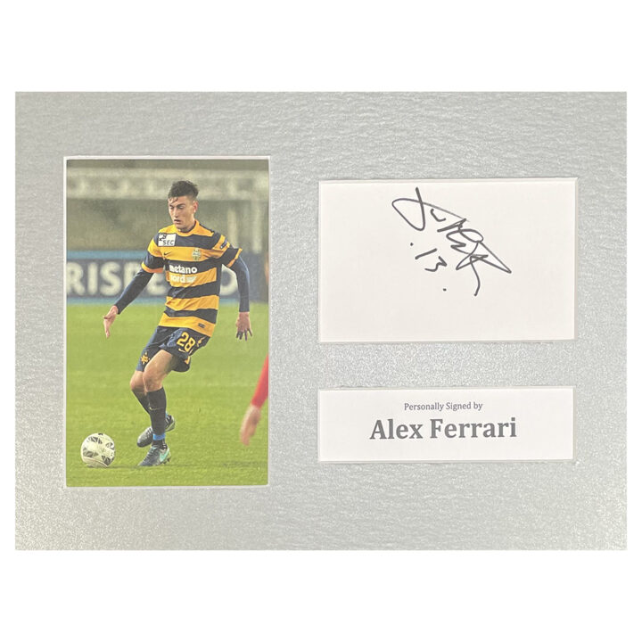 Signed Alex Ferrari Photo Display - 12x8 Verona Icon