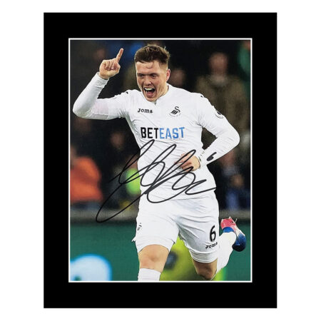 Signed Alfie Mawson Photo Display - 10x8 Swansea City Icon