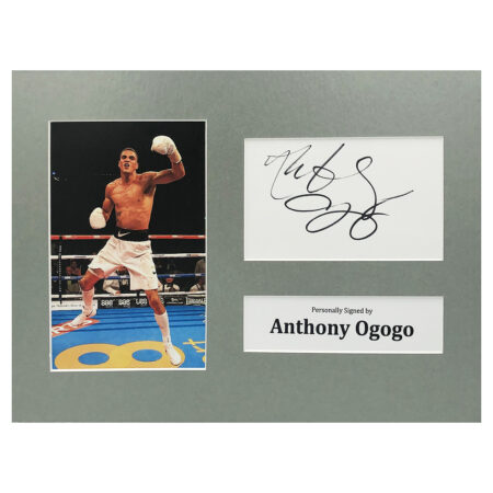 Signed Anthony Ogogo Photo Display - 12x8 Boxing Icon