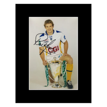 Signed Aurelien Rougerie Photo Display 16x12 - Clermont Rugby Icon