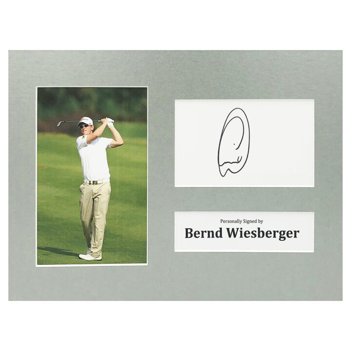 Signed Bernd Wiesberger Photo Display - 12x8 Golf Autograph