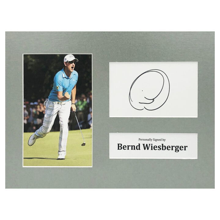 Signed Bernd Wiesberger Photo Display - 12x8 Golf Icon