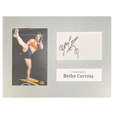 Signed Beth Correia Photo Display - 12x8 UFC Icon