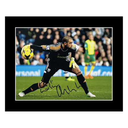 Signed Boaz Myhill Photo Display - 10x8 West Bromwich Albion Autograph