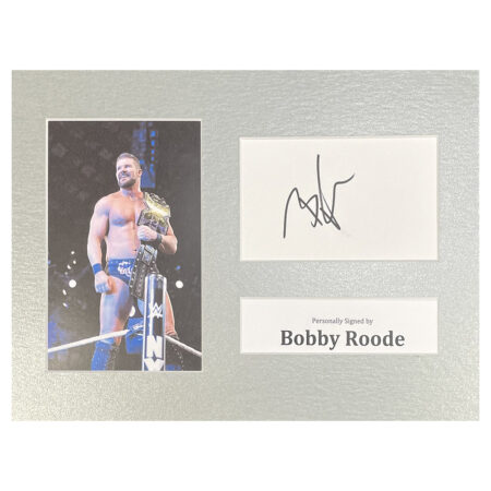 Signed Bobby Roode Photo Display - 12x8 Wrestling Icon