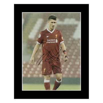 Signed Cameron Brannagan Photo Display - 12x10 Liverpool Autograph