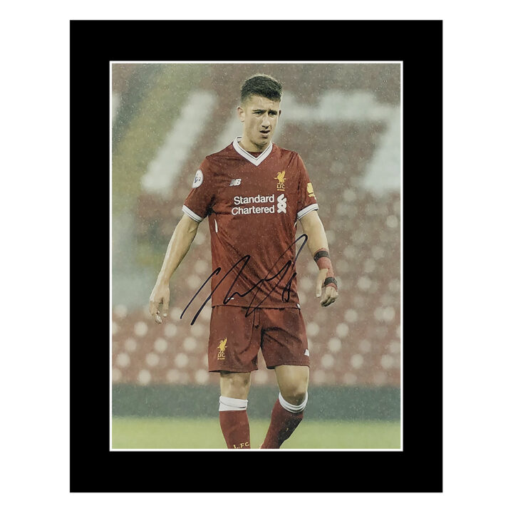 Signed Cameron Brannagan Photo Display - 12x10 Liverpool Autograph