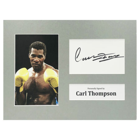 Signed Carl Thompson Photo Display - 12x8 Boxing Icon