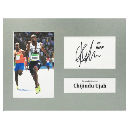 Signed Chijindu Ujah Photo Display - 12x8 Olympic Icon