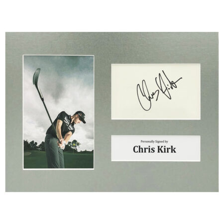 Signed Chris Kirk Photo Display - 12x8 Golf Icon