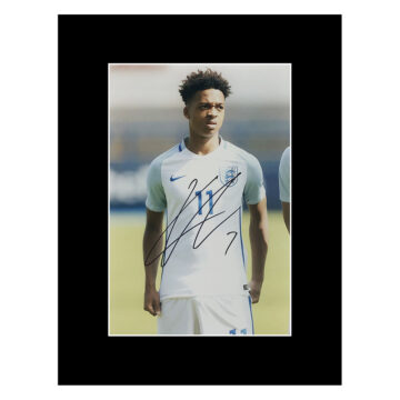 Signed Chris Willock Photo Display - 16x12 England Icon