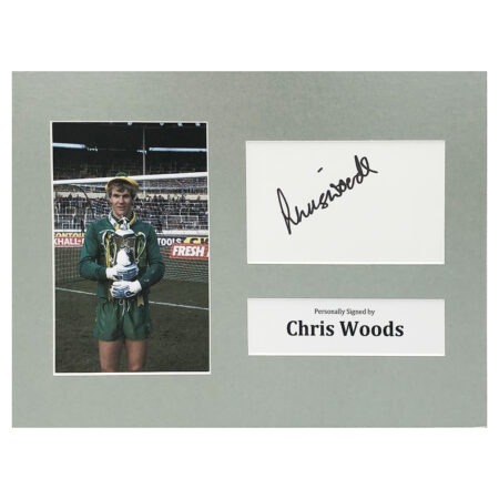 Signed Chris Woods Photo Display - 12x8 Norwich City Icon