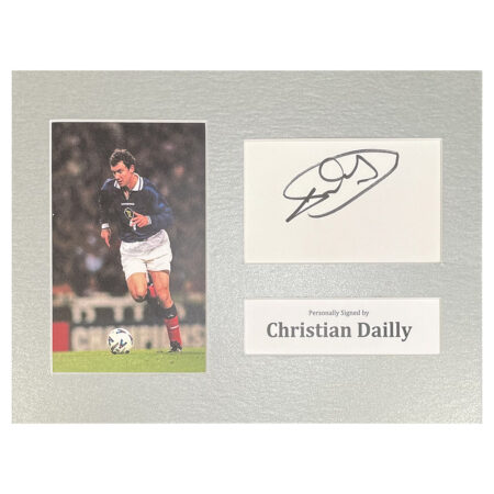 Signed Christian Dailly Photo Display - 12x8 Scotland Icon