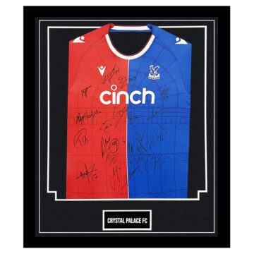 Signed Crystal Palace FC Framed Shirt - Premier League Squad 2024