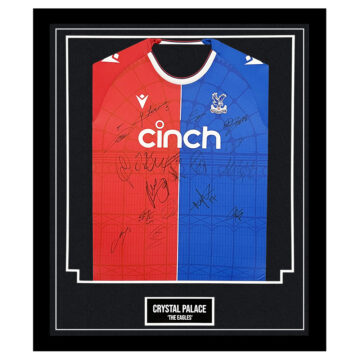 Signed Crystal Palace 'The Eagles' Framed Shirt - Premier League 2024