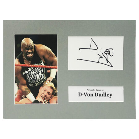 Signed D-Von Dudley Photo Display - 12x8 Wrestling Icon