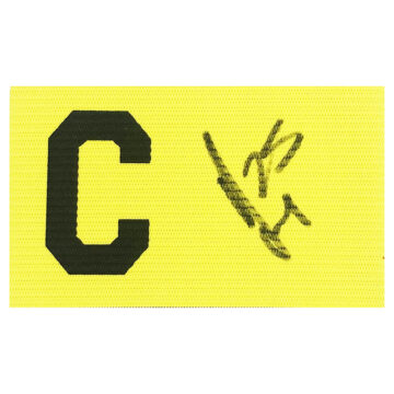 Signed Dan Bentley Captain Armband - Wolves Icon Autograph