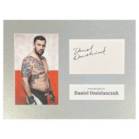 Signed Daniel Omielanczuk Photo Display - 12x8 UFC Icon