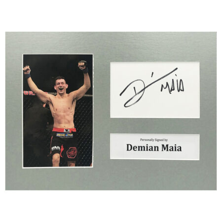 Signed Demian Maia Photo Display - 12x8 UFC Icon