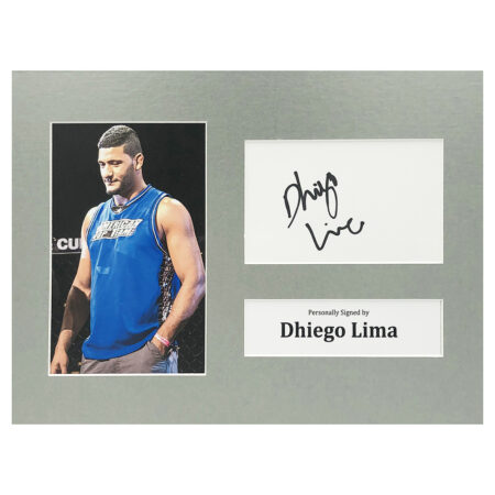 Signed Dhiego Lima Photo Display - 12x8 UFC Icon