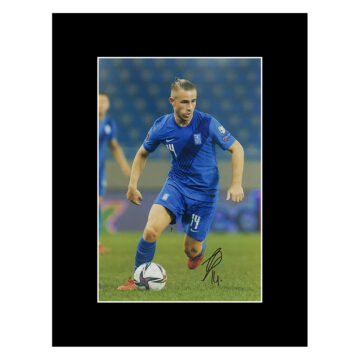 Signed Dimitrios Pelkas Photo Display - 16x12 Greece Icon Autograph