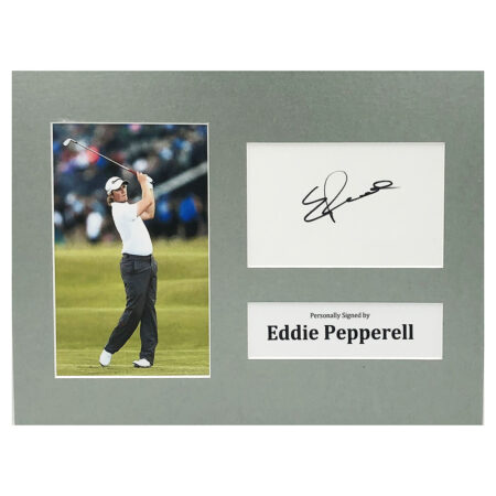 Signed Eddie Pepperell Photo Display - 12x8 Golf Icon