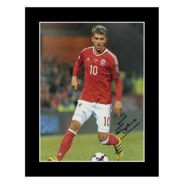 Signed Emyr Huws Photo Display - 12x10 Wales Icon