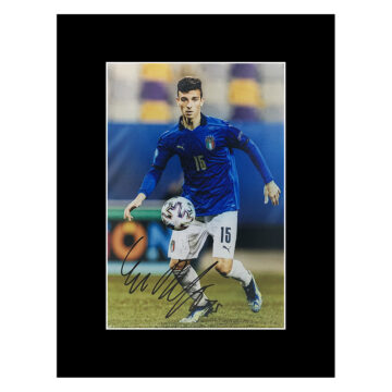 Signed Enrico del Prato Photo Display - 16x12 Italy Icon Autograph