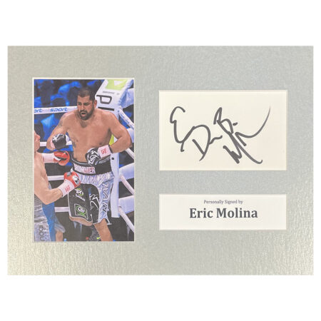 Signed Eric Molina Photo Display - 12x8 Boxing Icon