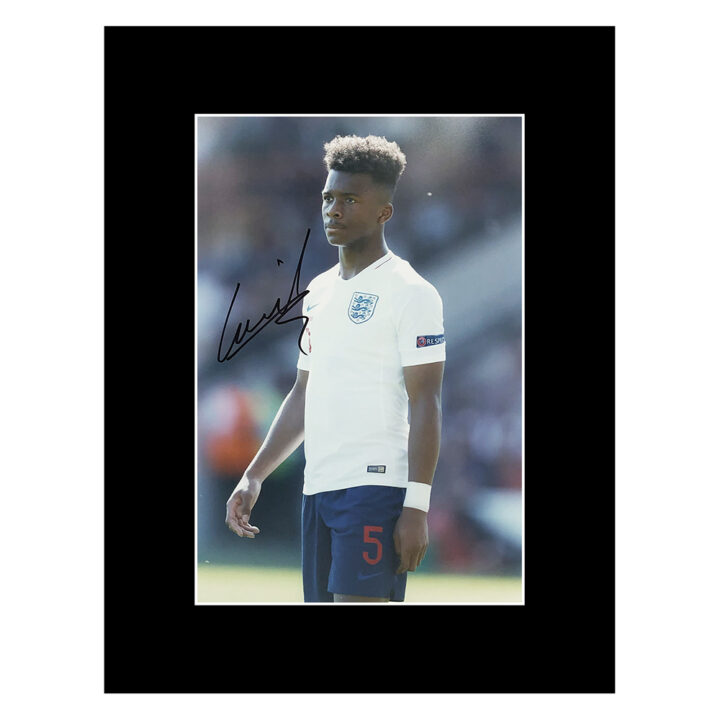 Signed Ethan Laird Photo Display - 16x12 England Icon