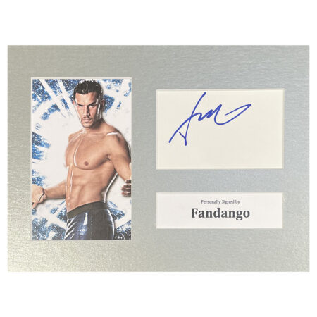 Signed Fandango Photo Display - 12x8 Wrestling Icon