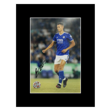 Signed Filip Benkovic Photo Display - 16x12 Leicester City Autograph