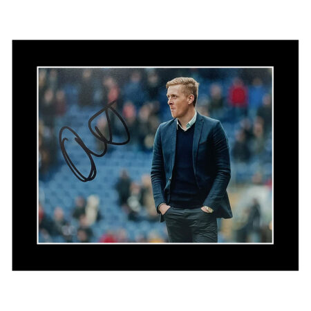 Signed Garry Monk Photo Display - 10x8 Swansea City Icon